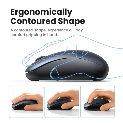 UGREEN MU105 Wireless Mouse Midnight Blue 2.4GHz Ergonomic Design - Ugreen - Image 2